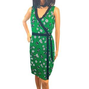 (6 for $25) Adrienne Vittadini Sleeveless Faux Surplice Dress Size Small